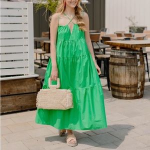 NWT bucket list Kelly green dress